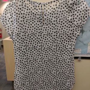 Gauzy polka dotted top